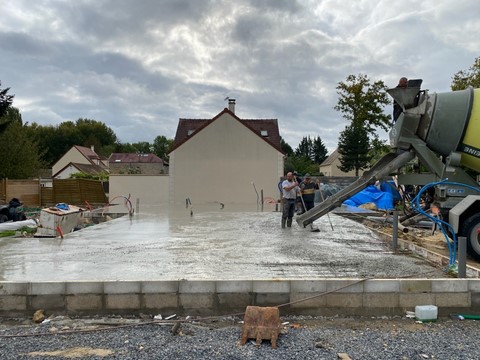 Chape ciment béton val d'Oise 95
